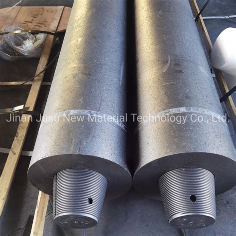 UHP500 1800mm Graphite Electrode With Nipples Ultra High Power Graphite