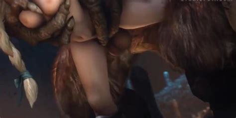 D Monster Fucks Blonde Bitch Tnaflix