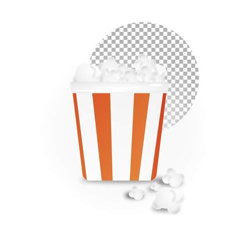 Premium Vector Popcorn 3d Illustration