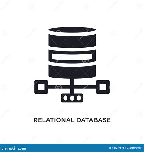 Relational Database Management System Isolated Icon Simple Element