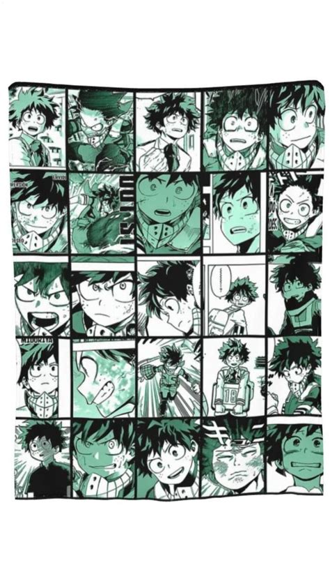 My Hero Academia Collage Deku Midoriya Izuku Blanket Throw