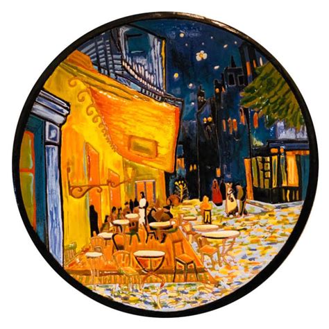 Decorative Ceramic Plate Caf Terrace At Night Vincent Van Gogh