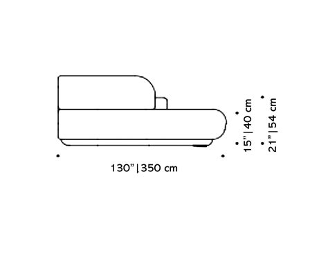 Shop Naked Curved Sectional Sofa Piece Online Marie Burgos