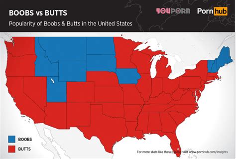 PornHub Releases Boob And Butt Data Showing How Truly Divided Country Is