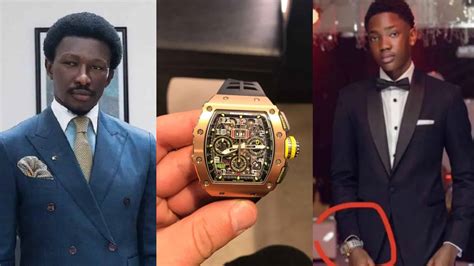 Nana Bediako Cheddars Son Rocks Gh M Richard Mille Watch To Gis Prom