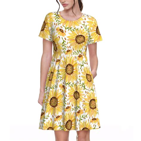 dresses with sunflowers 1