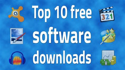 Top 10 Free software downloads - YouTube