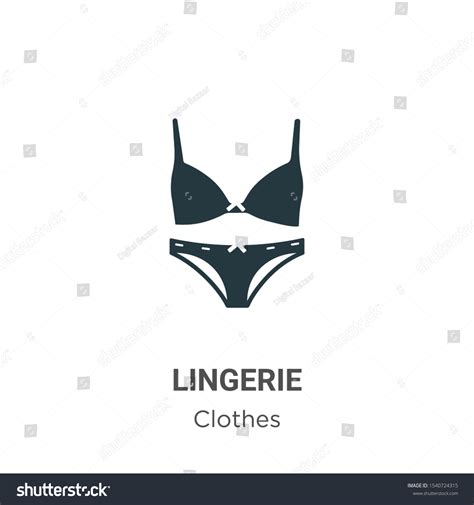 Lingerie Vector Icon On White Background Stock Vector Royalty Free 1540724315 Shutterstock