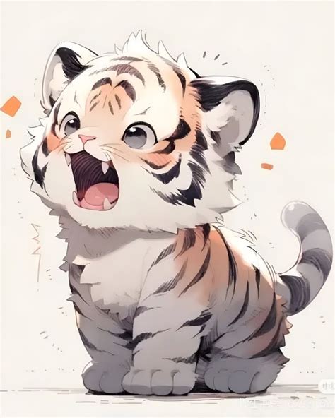 A Cartoon Tiger With Its Mouth Open And It S Tongue Out