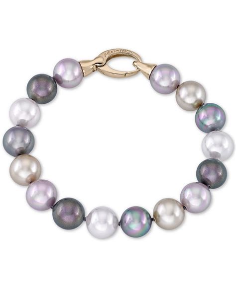 Majorica Imitation Pearl 12mm Strand Bracelet Macys