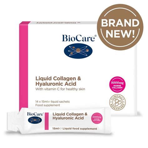 BioCare Liquid Collagen Hyaluronic Acid The Nutrition Network