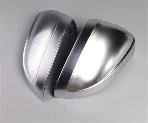 1 Pair Of Car Auto Rearview Mirror Shell Cover Protection Cap Matte Chrome For Audi B9 A4 A5 S4