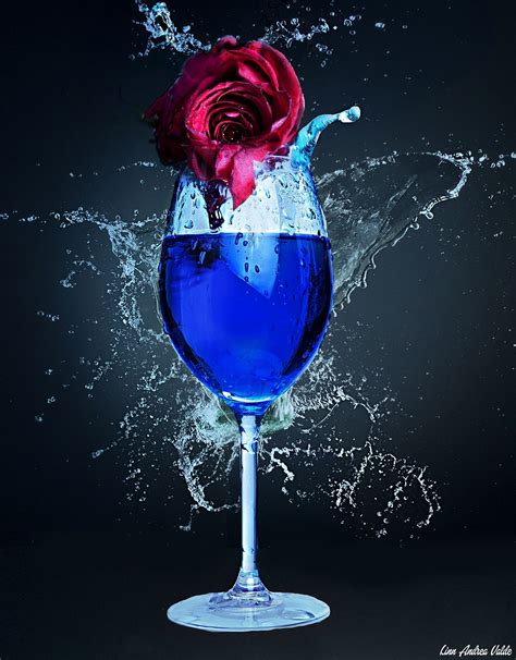 Цветы в фужере - 73 фото