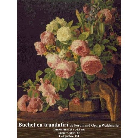 Vanzare Set Goblen Buchet De Trandafiri De Ferdinand Georg Waldmuller