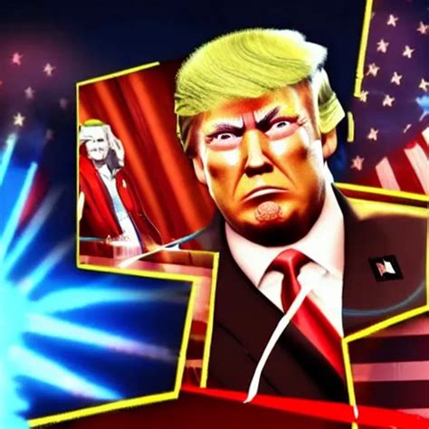 Donald Trump In Mortal Kombat Video Game Screenshot Stable Diffusion