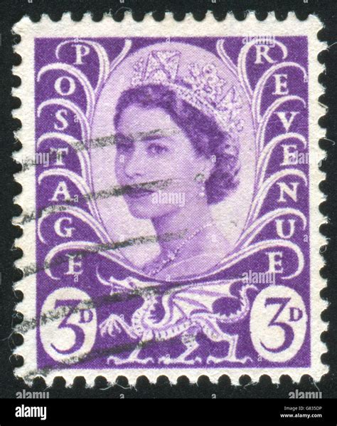 Great Britain Circa 1967 Stamp Printed By Great Britain Shows Queen