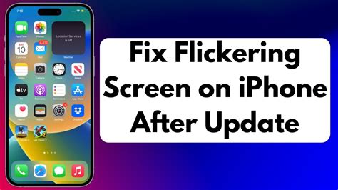 How To Fix Iphone Flickering Screen Issue After Update Mindovermetal