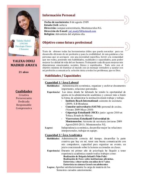 Pin de Kathy Cl en psicologia | Ejemplos de curriculum vitae, Modelos ... 