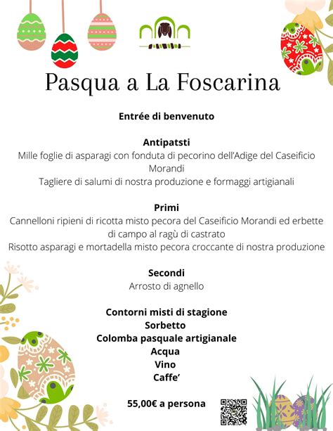 Festeggiamo Insieme Nel Nostro Ristorante La Pasqua La Foscarina