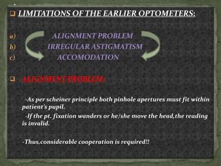 Autorefractometry: principle and procedure. | PPT