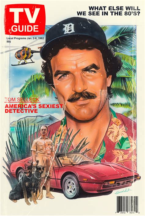 Magnum Pi Tv Guide Poster By Jasonkincaid