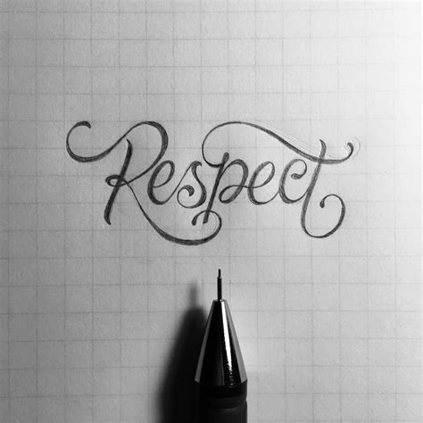 Respect Respect Tattoo Typographic Tattoo Fancy Writing