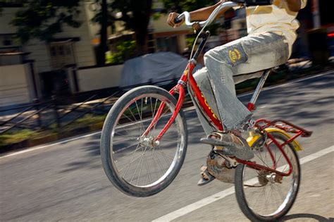 These crazy kids kept riding past doing wheelies until we snapped some ...