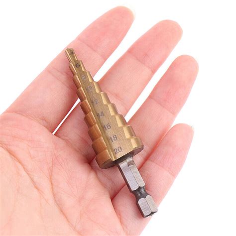 Pcs Mm Mm Mm Hss Straight Groove Step Drill Bit Cone