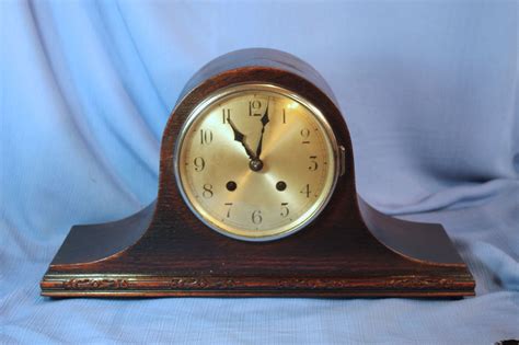 German Tambour Antique Mantle Clock 100 Original Looks And Runs Great