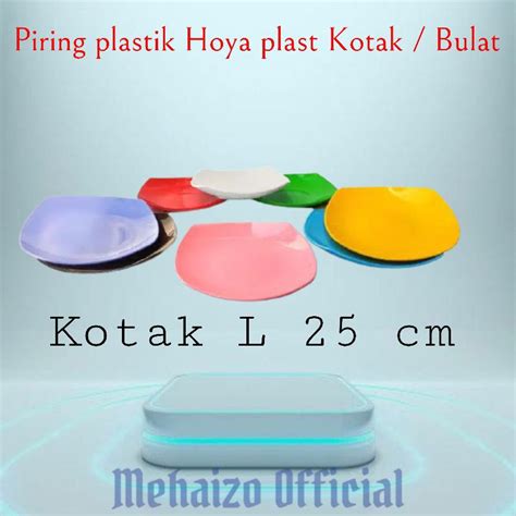 Jual Piring Plastik Kotak Hoya Plast Piring Plastik Bulat Tebal