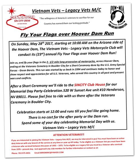 ‘fly Your Flags Over Hoover Dam Run’ 2017 Boulder City Home Of Hoover Dam And Lake Mead