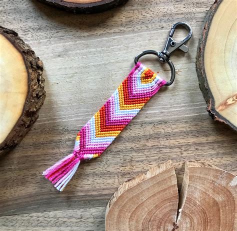 Lesbian Pride Keychain Lesbian Flag Key Ring Lesbian Pride Etsy