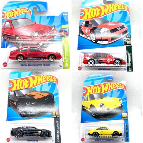 Hot Wheels Toyota Ae86 Sprinter Trueno Audi 90 Quattro 18 Camaro Ss Porsche 911 Carrera Rs 2 7