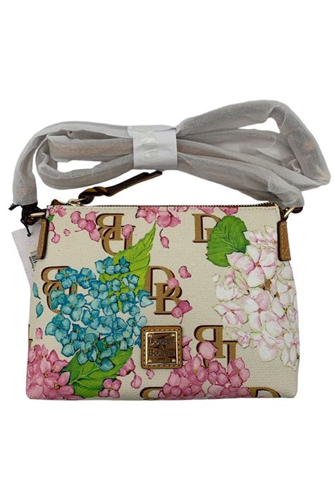 Dooney Bourke Hydrangea Crossbody Pouchette Cream Ebay