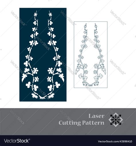 laser  cnc cut pattern royalty  vector image