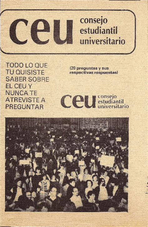 Pdf Todo Lo Que Quisiste Saber Sobre El Ceu Y Nunca Te Atreviste A