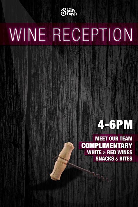 Shilo Inns Portland Airport Wine Reception Poster 2013 on Behance