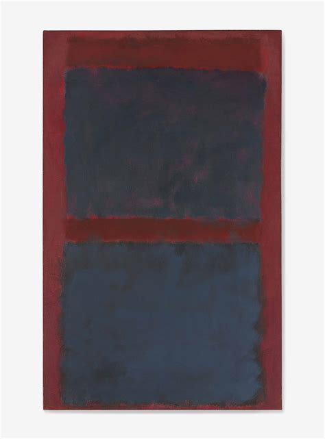 Mark Rothko 1903 1970 Untitled Black On Maroon Christies