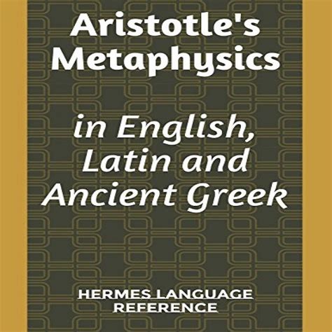 Access [PDF EBOOK EPUB KINDLE] Aristotle's Metaphysics in English