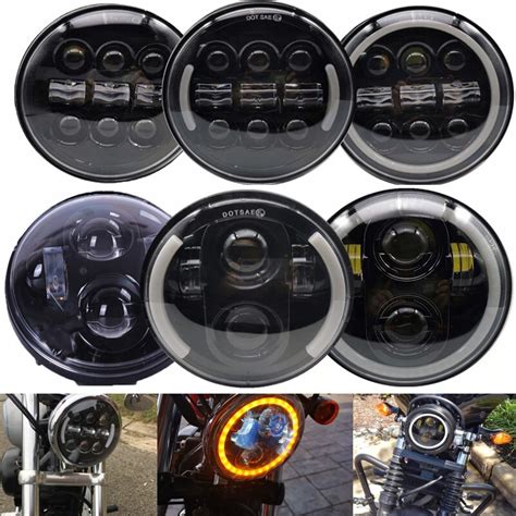 Other Motorcycle Parts Dot Approved 5 75 Inch Led Headlights 5 3 4 Led Drl Motorcycle