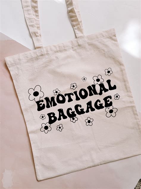 emotional baggage tote bag aesthetic tote bag yk fashion tote