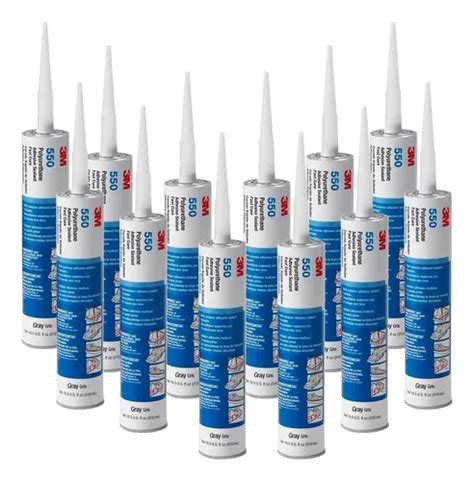 Sellador Adhesivo Poliuretánico 3m 550 310ml Pack X12