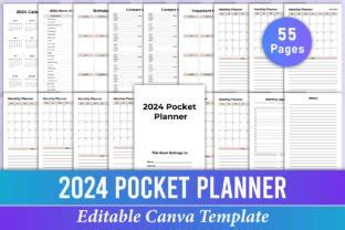 Editable Pocket Planner Canva Kdp Graphic By A Zdesign Creative