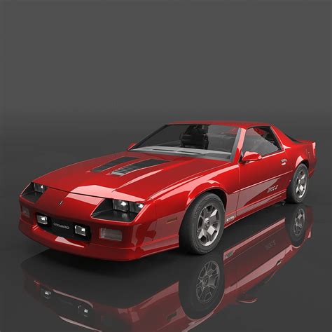 1990 Chevrolet Camaro IROC-Z 3D Render, Digital Art by msasdt