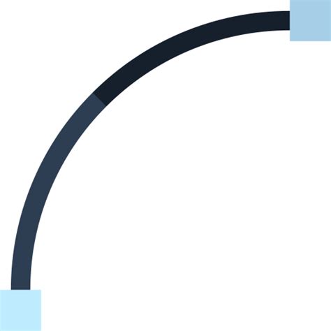 arc basic straight flat icon