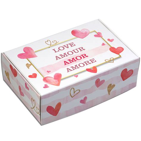 Caixa Para 6 Doces Amore C 10 Un Custom Box Caixas Criativas