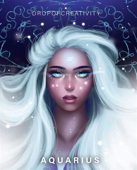 Dropofcreativity Digital Illustrator On Instagram Aquarius♒️ Colors