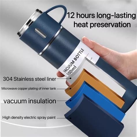 Thermos Cup Stainless Steel Tumbler Water Bottle Vacuum Flask Hot And