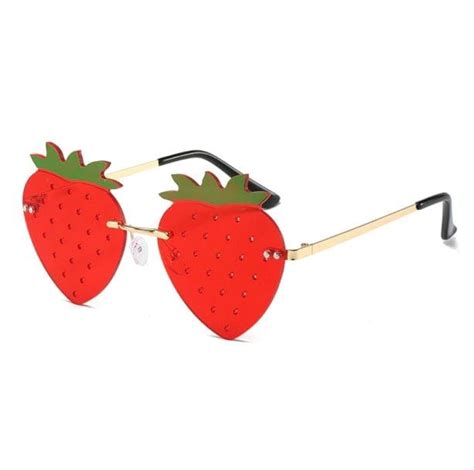 Strawberry Sunglasses Strawberry Clothing Funky Sunglasses Strawberry