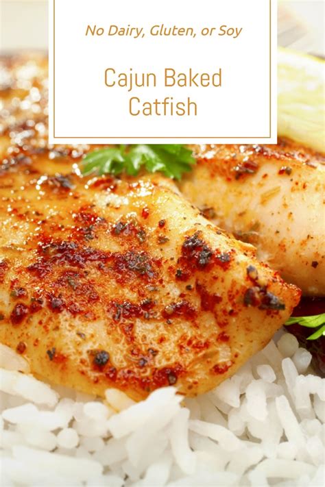 Cajun Baked Catfish Recipe (Dairy-Free, Butter-Free, Low Fat)